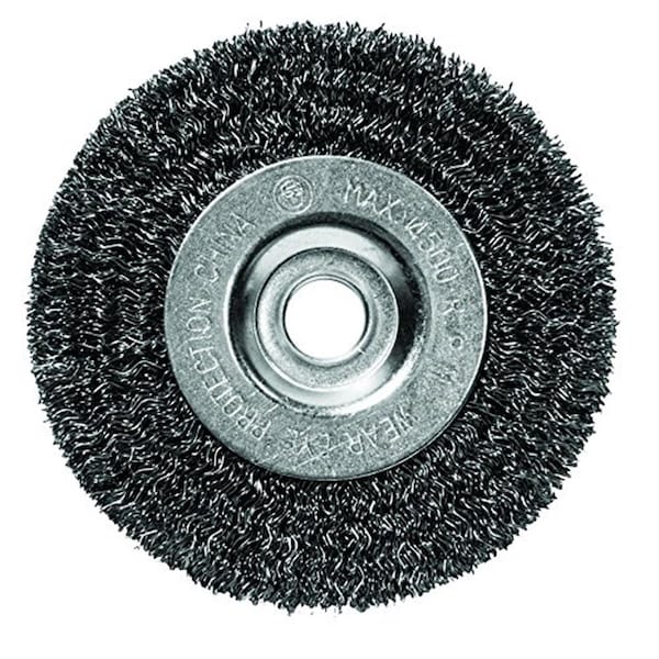 Century Drill & Tool 5 x 0.5 x 0.63 in. Fine Bench Grinder Wire Wheel, 2PK CY76853 - main