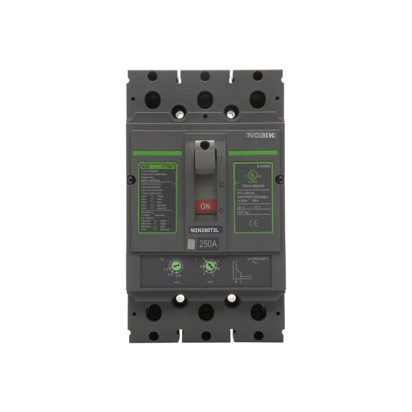 Noark MCCB - 1100212 - UL489 - M2 frame - 3P3d - 175A rated - 600Vdc/ac M2S175T3 - main