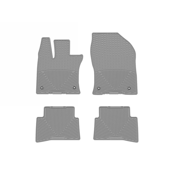Weathertech Grey, Front and Rear All Weather Floor Mats W595GR-W596GR - main