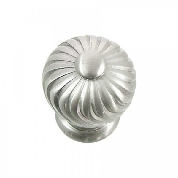 Perfectpatio 1.25 in. Satin Nickel French Twist Cabinet Knob PE3194446 - main