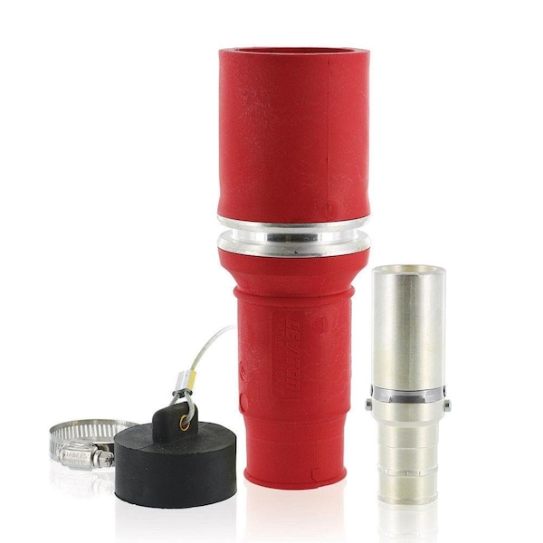 Leviton Rhino-Hide 49 Series Female Conn Red 49F44-R - main