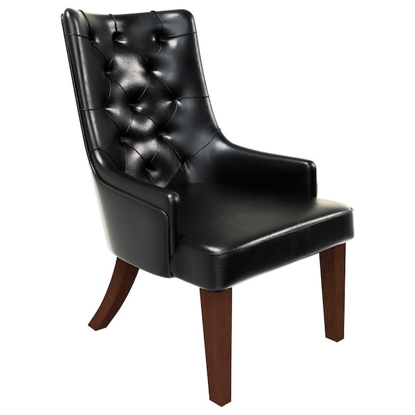 Leisuremod Spruce Collection Modern Wooden Dining Chair in Charcoal Grey SC24CHR - main