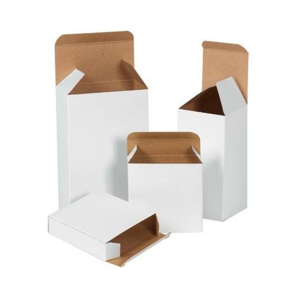 Partners Brand 12" x 10" x 10 in Reverse Tuck Folding Carton, White, Fiberboard, .024 Point Die-Cut Fibreboard RTC42W - main