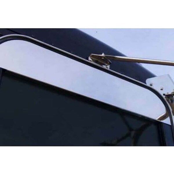 Ilc Replacement For Peterbilt 388 Year 2011 Fits Trucks W Cab Mounted Mirrors 6In Ss Window Trim Chop WZ-EKSW-E - main