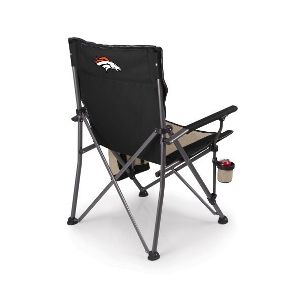 Picnic Time Family Of Brands NFL Denver Broncos - Logo - Big Bear XXL Camping Chair with Cooler 808-00-175-104-2 - main