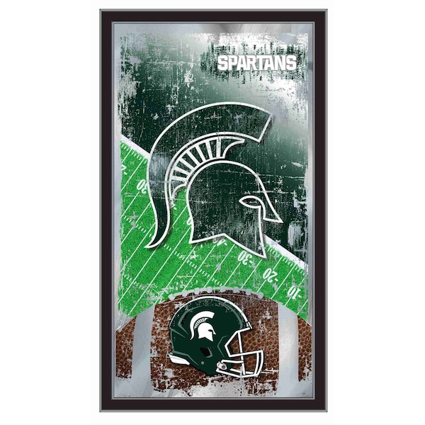 Holland Bar Stool Co Michigan State 15" x 26" Football Mirror MFtblMichSt - main