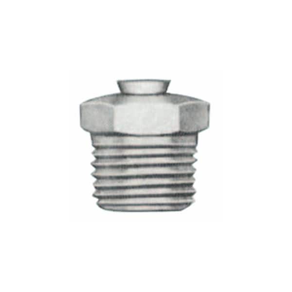 Alemite Relief Fittings, Straight, 1/2 in, Male/Male, 1/8 in (PTF), 25 psi, 50PK 025-LAGN-323060 - main