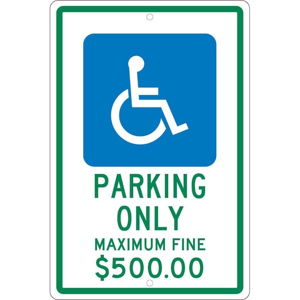 Nmc State Handicapped Parking Only Ohio Sign, TMS331H TMS331H - main