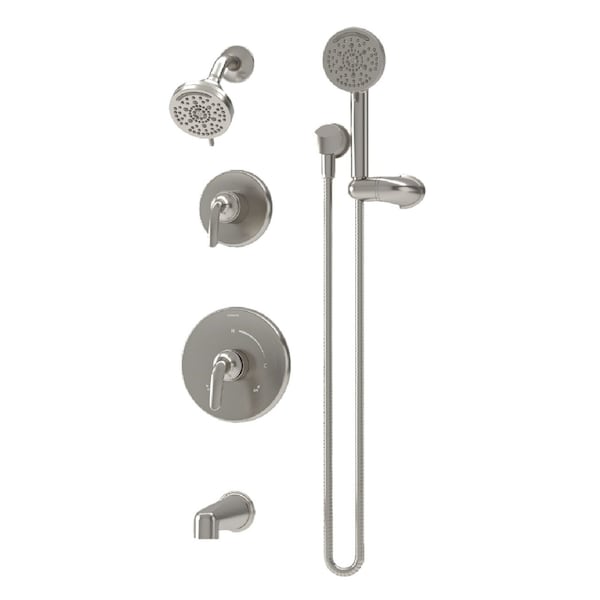 Symmons Elm Two Handle Wall Mounted Tub and Shower Trim Kit with Hand Shower (Valves Not Included) 5596STN15TRM - main