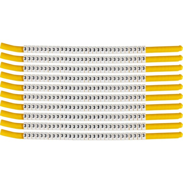 Brady ClipSleeve Wire Markers Size 18 Nylon 10 AWG - 8 AWG, 3 Pack of 300 Each, 300PK SCN18-3 - main