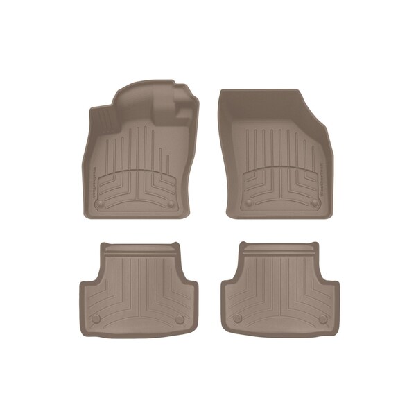Weathertech Tan, Front and Rear FloorLiner HP 45496-1-2IM - main