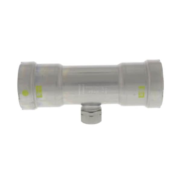 Viega MegaPressG tee P1 1.5 P2 1.5 FPT 0.5 carbon steel zinc-nickel coating 25436 - main