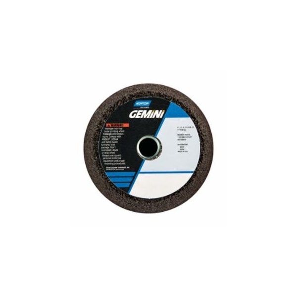 Norton Co Gemini 57A AO Non-Reinf Portable Snagging Wheels, 4 in Dia, 2 in Thick, 16 Grit 547-66243510512 - main