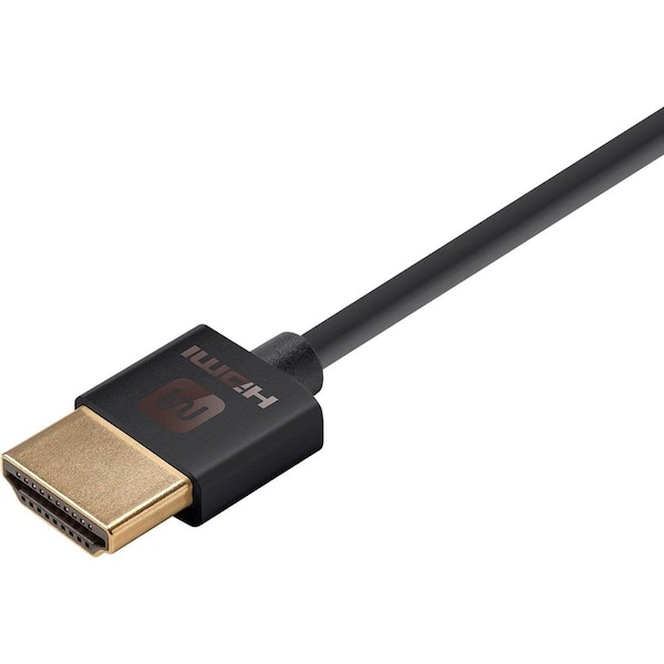 Monoprice Slim HDMI Cable, 4 ft.Black 13582 - main