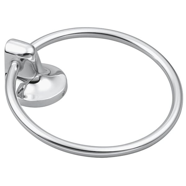 C S I Donner Moen Aspen Series Towel Ring, 6.186 In Dia Ring, 22 Lb, Zinc, Polished Chrome, Screw Mounting 5886CH - main