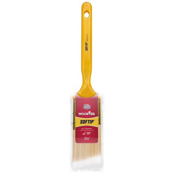 Wooster Softip Paint Brush, Angled Profile, 1.5in Wide, Plastic Kaiser Handle 0Q32080014 - main