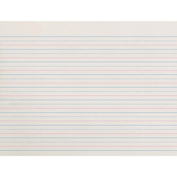 Zaner-Bloser Dotted Midline Newsprint Paper, White, 500PK PACZP2612 - main