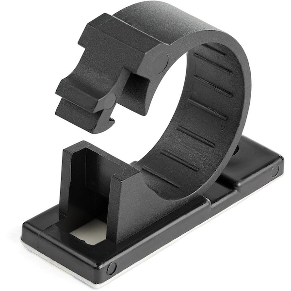 Startech.Com Cable Clip, Nylon 6/6, 0.67 in Bundle Dia., Black, 0.60 in L CBMCC3 - main