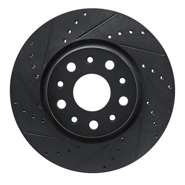Dynamic Friction Co DFC Brake Rotor - Drilled and Slotted - Black 633-42038L - main