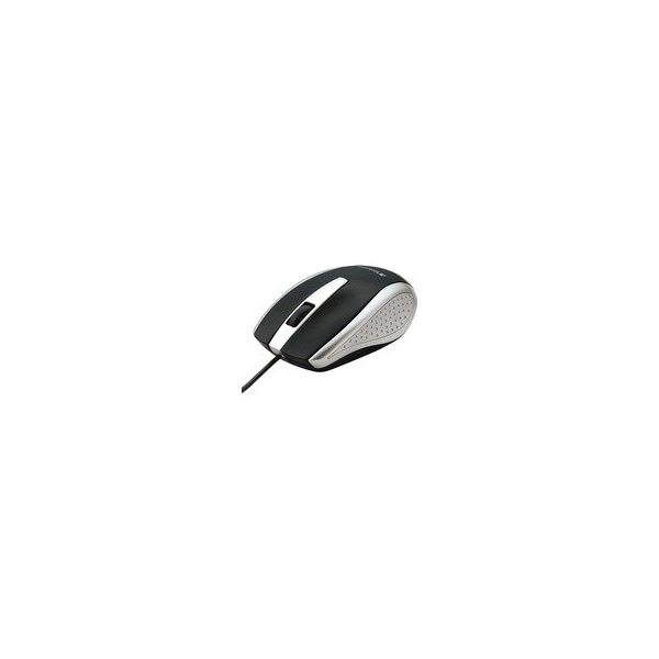 Verbatim Corded Notebook Optical Mouse - White - Optical - Cable - Silver - USB Type A - Scroll Wheel - 3 99741 - main