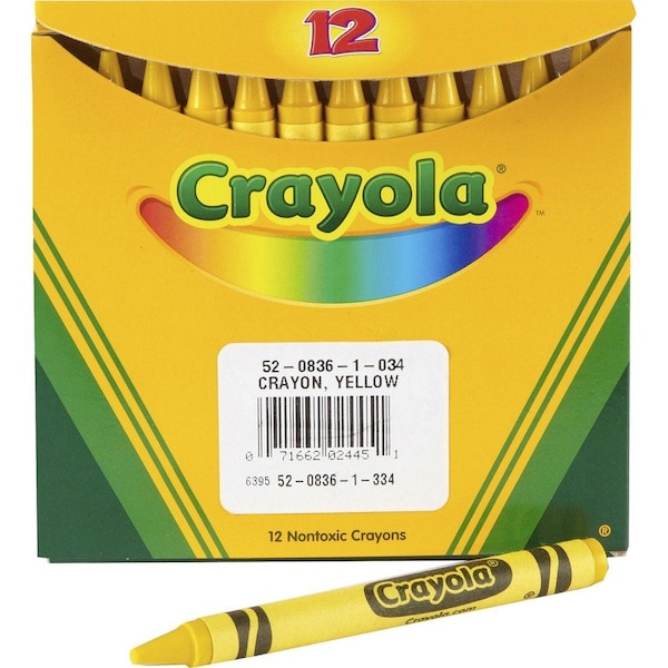 Crayola Bulk Crayons, Yellow, Regular Size, 144PK 520836034 - main
