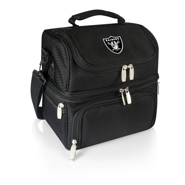 Picnic Time Family Of Brands NFL Las Vegas Raiders - Pranzo Lunch Bag Cooler with Utensils 512-80-175-234-2 - main