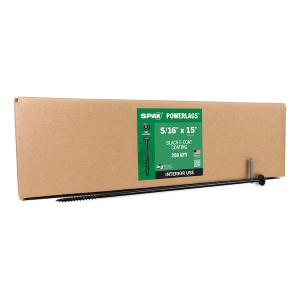 Spax 5/16 in x 15 in Interior Structural Wood Lag Screws Powerlags Washer Head T-Star Bulk Pail, 250PK 3581770803800 - main