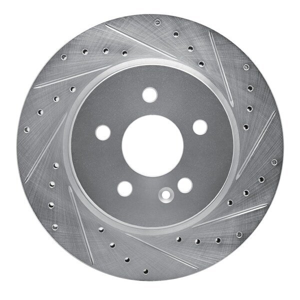Dynamic Friction Co DFC Brake Rotor - Drilled and Slotted - Silver 631-63122R - main
