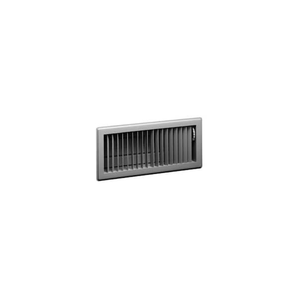American Metal Products Floor Register 4in H X 12in W White Metal White 413W4X12 - main