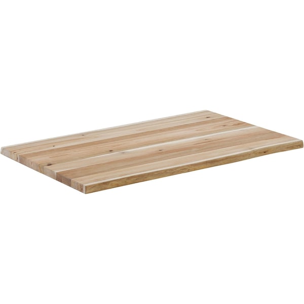 Grizzly 1.5" Acacia Wood Butcher Block - Live-Edge/Unfinished, 30" W x 72" D T33898 - main