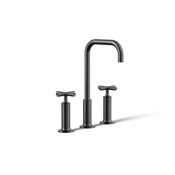 Kohler Purist Widespread bathroom sink faucet with Cross handles, 1.2 gpm 14408-3-BGP - main