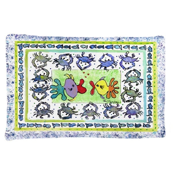 Carolines Treasures 20.5 x 30 in. Kissing Fish Moisture Wicking Fabric Standard Pillow Case 8073PILLOWCASE - main