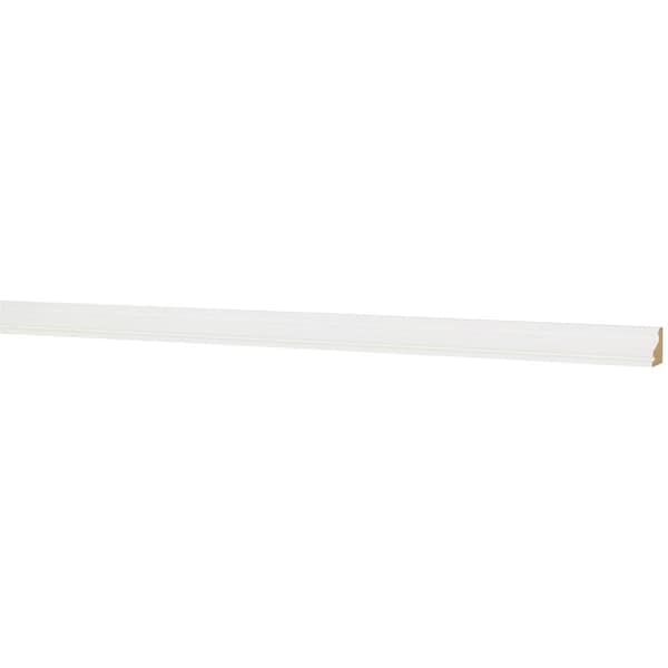 House Of Fara 1/4'' W.x1-1/4'' H.x8 ' L. Wht MDF Shoe/Panel 8595 - main
