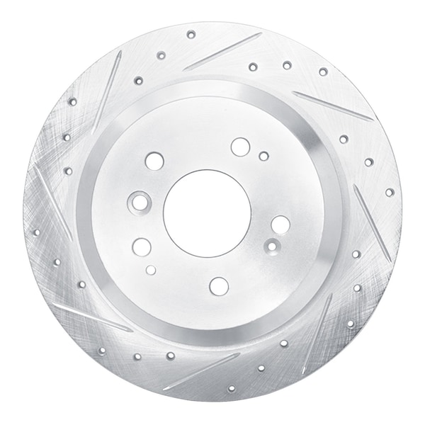 Dynamic Friction Co DFC Brake Rotor - Drilled and Slotted - Silver 631-59062L - main