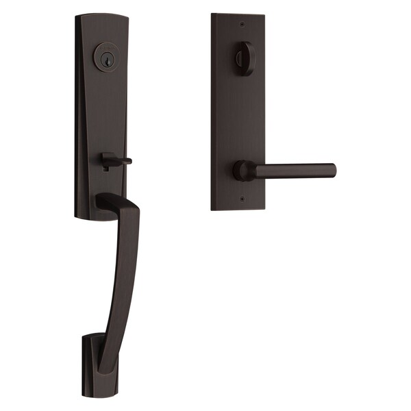 Baldwin Emergency Egress Miami Handleset with Tube Lever and Contemporary Square Escutcheon with 6AL EEMIAXTUBCQE112 - main