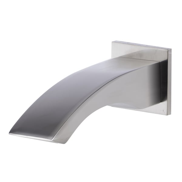 Alfi Brand Brushed Nickel Curved WallMount Tub Filler Bathroom Spout AB3301-BN - main