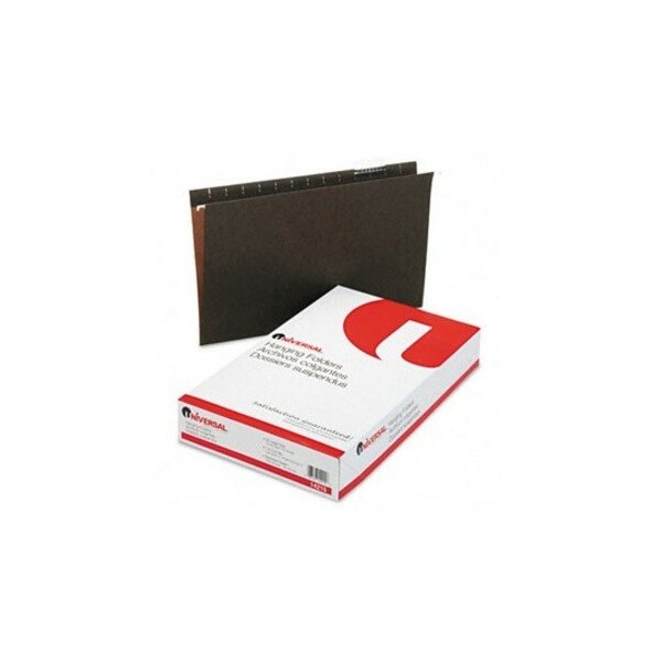 Universal Hanging File Folders, 1/5 Tab, 11 Point Stock, Legal, Standard Green, 25/Box 14215 - main