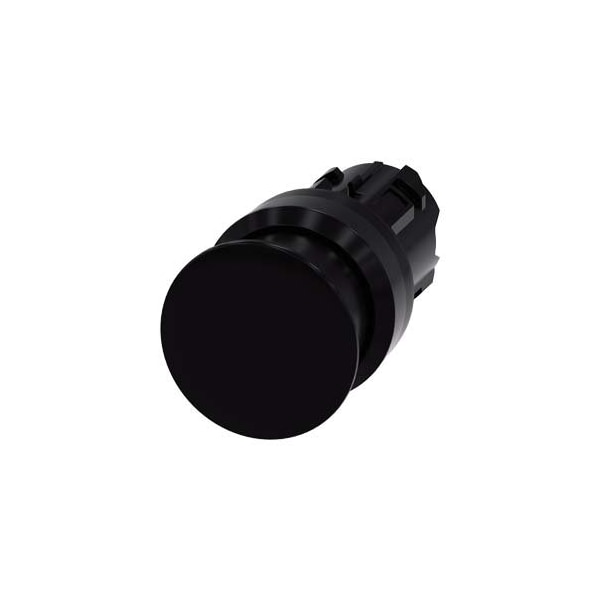 Siemens Mushroom pushbutton, 22 mm, round, plastic, black, 30 mm 3SU1000-1AD10-0AA0-ZY10 - main