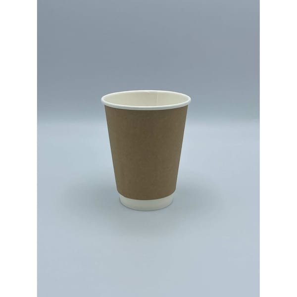 Empress Double Wall Paper Hot Cup 12 oz Kraft, 500PK EHCDW12-K - main