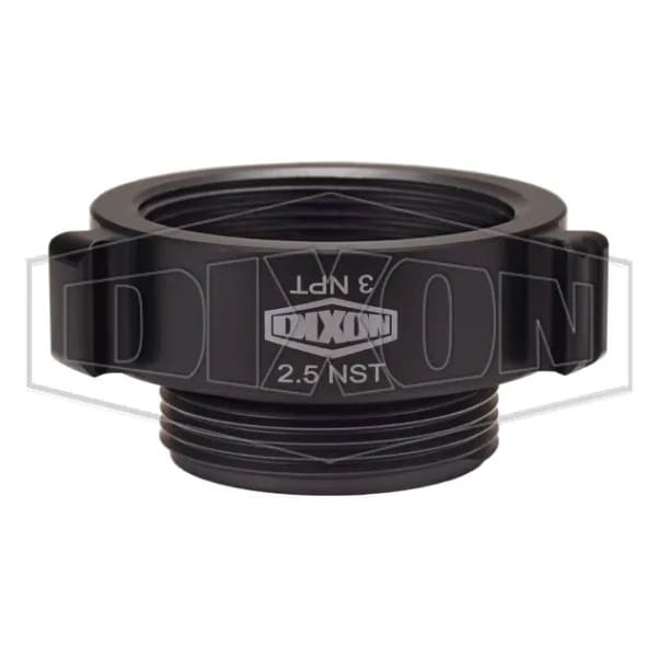 Dixon Style N37 Rocker Lug Hydrant Adapter, 3 x 2-1/2 in, FNPT x Male NST NH, Aluminum, Hardcoat Anodize N37-30T25F - main