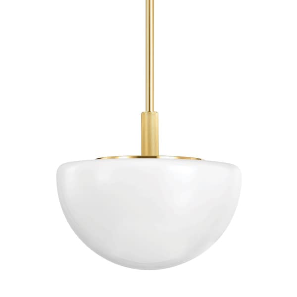 Hudson Valley Lighting Lethbridge 1 Light Pendant 19 In. Aged Brass 5919-AGB - main