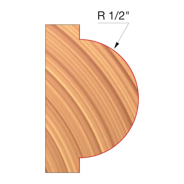 Freud 4in. x 1-39/64in. x 1-1/4in. Concave Radius Cutters UP126-IC - main