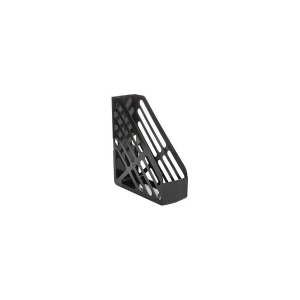 Deflecto AntiMicrobial Jumbo Magazine File, Black, Polystyrene 63907 - main