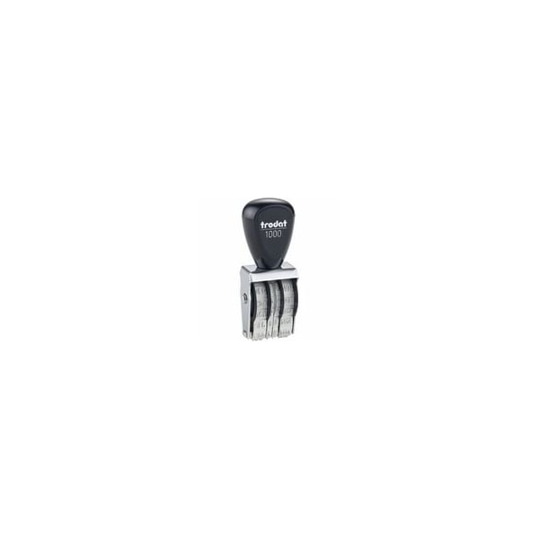 Trodat Rubber Date Stamp, Date Stamp, 4 Bands, Assorted, Rubber, Steel RD010 - main