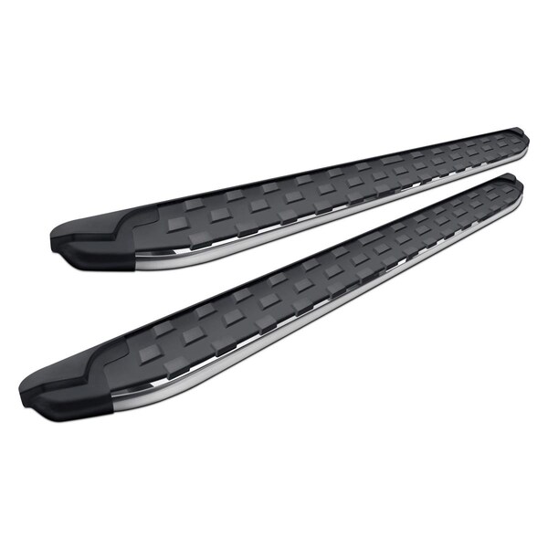 Romik Usa 52388418 5.5 in. REC Series Black Running Boards with Polished Trim, Black R96-52388418 - main