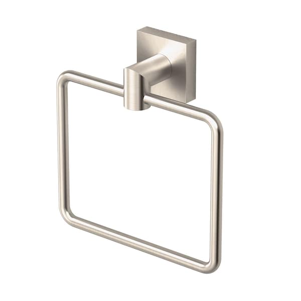 Gatco Glam Too Towel Ring, Satin Nickel 5642 - main