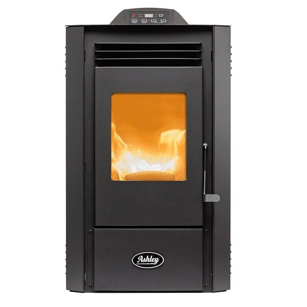 Us Stove Co Ashley Hearth Pellet Stove with 50lb Hopper, 18-1/2 in W, 21.3 in D, 33.9 in H, 30,000 Btu/hr Heating AP5613-W - main
