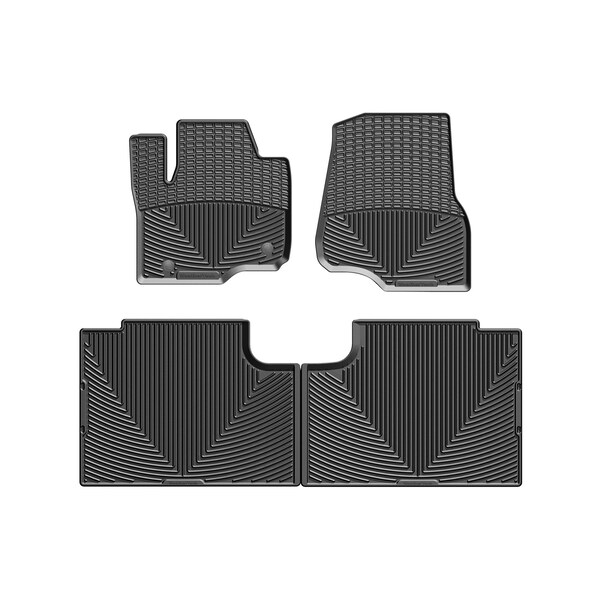 Weathertech Black, Front and Rear All Weather Floor Mats W408-W358 - main