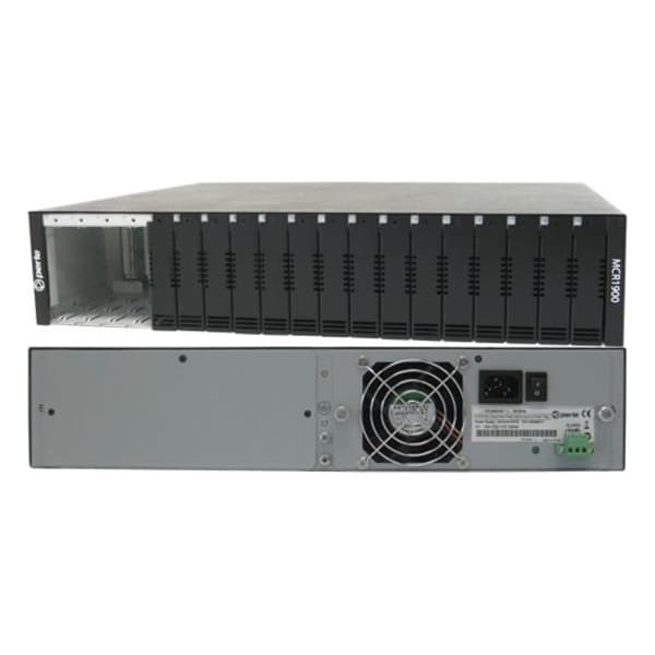 Perle Systems MCR1900-AC MEDIA CONVERTER 2U 19 SLOTS SINGLE AC POWER SUPPLY 05059944 - main