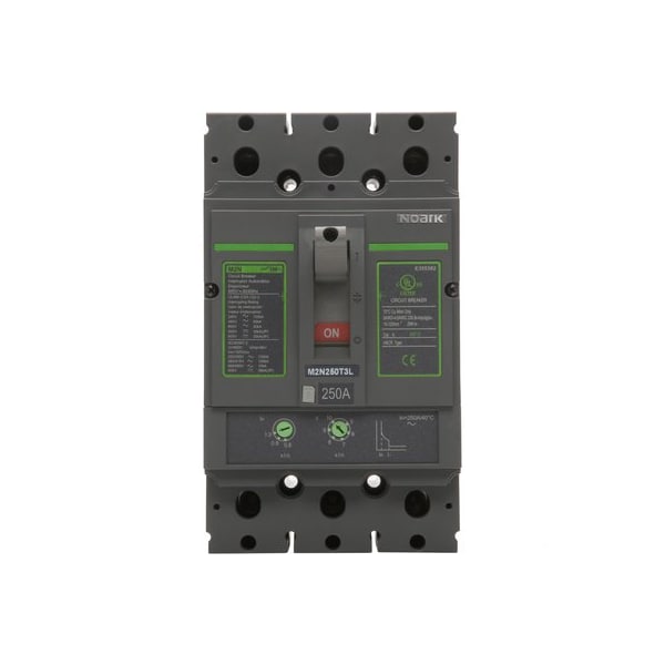 Noark MCCB - 1100216 - UL489 - M2 frame - 3P3d - 125A rated - 600Vdc/ac M2N125T3 - main